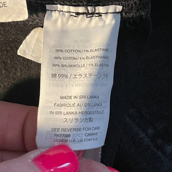 Women's 27 Madewell Fireside Jean Black Denim Skirt Zipper Fly - Picture 6 of 8